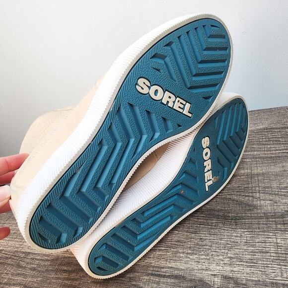 Sorel Out N About Women's Wedge Boots Size 9.5 Omega Taupe Gum Colorway Suede - Picture 6 of 6